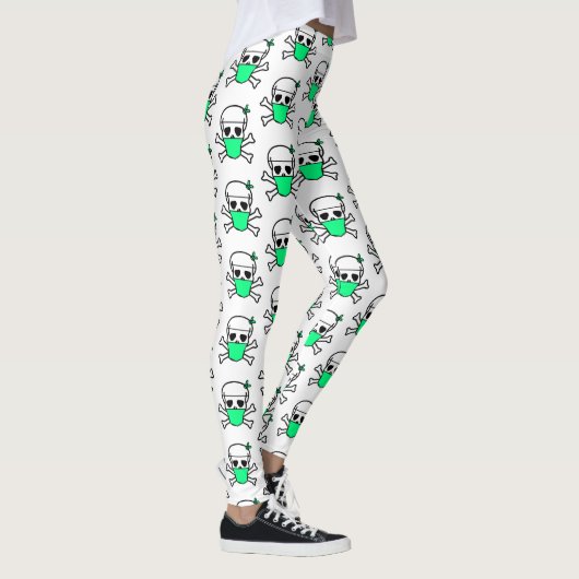 Skull Wearing Mask Thunder_Cove Leggings (Rechts)