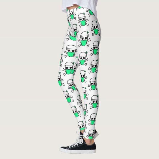 Skull Wearing Mask Thunder_Cove Leggings (Links)