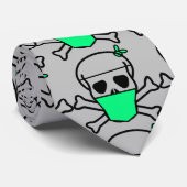 Skull Wearing Mask Thunder_Cove Stropdas (Opgerold)