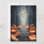 Skull & Web Spooky Halloween Kaart (Achterkant)