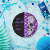 Skull Weddenschap Paper Bord 7 inch (Feest)