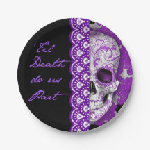 Skull Weddenschap Paper Bord 7 inch