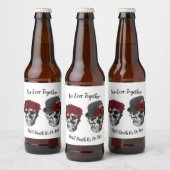 Skull Wedding - Totdat de dood ons deelneemt Bier Etiket (Flessen)