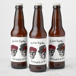 Skull Wedding - Totdat de dood ons deelneemt Bier Etiket