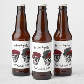 Skull Wedding - Totdat de dood ons deelneemt Bier Etiket