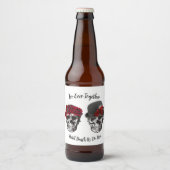Skull Wedding - Totdat de dood ons deelneemt Bier Etiket (Voorkant)