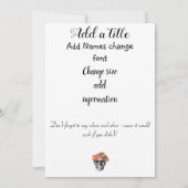 Skull Wedding - Totdat de dood ons deelneemt Kaart (Achterkant)