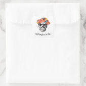 Skull Wedding - Totdat de dood ons deelneemt Vierkante Sticker (Tas)