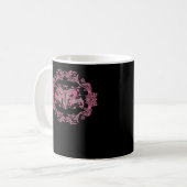 Skull Whimsigoth esthetisch Koffiemok (Voorkant links)