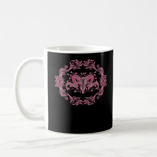Skull Whimsigoth esthetisch Koffiemok (Links)