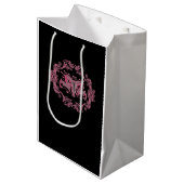 Skull Whimsigoth esthetisch Medium Cadeauzakje (Voorkant Gekanteld)