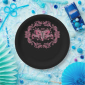 Skull Whimsigoth esthetisch Papieren Bordje (Feest)