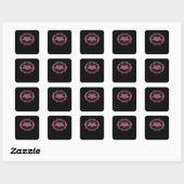 Skull Whimsigoth esthetisch Vierkante Sticker (Vel)