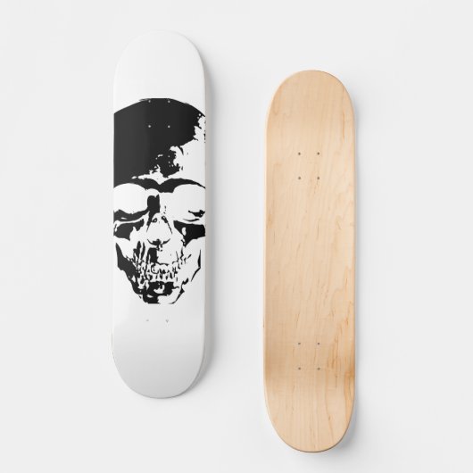 Skull White Skateboard (Voorkant)