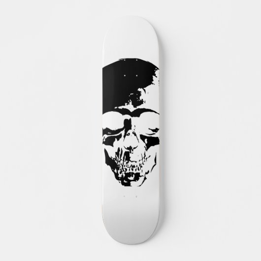 Skull White Skateboard (Voorkant)