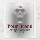 Skull Wijn Etiket (Enkel label)