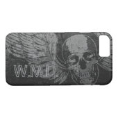 Skull Wing Distress iPhone 7 Hoesje (Achterkant (Horizontaal))