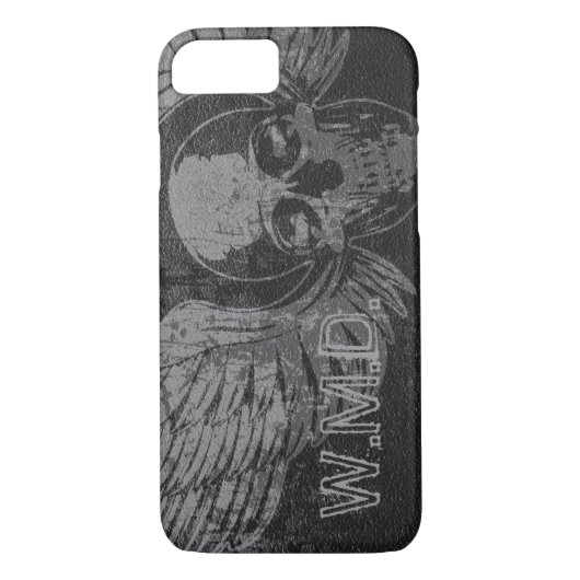 Skull Wing Distress iPhone 7 Hoesje (Achterkant)