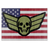 Skull Wings Snijplank (Voorkant)