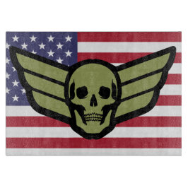 Skull Wings Snijplank