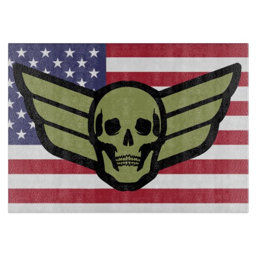 Skull Wings Snijplank (Voorkant)