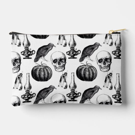 Skull & Witch Zipper Pouch Etui (Achterkant)