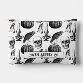 Skull & Witch Zipper Pouch Etui