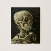 Skull with Cigarette by Van Gogh Painting Art Legpuzzel (Verticaal)