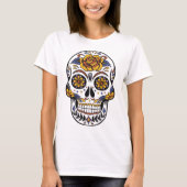 Skull with Flowers T-shirt (Voorkant)