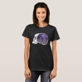Skull with Forest Nighttime Camping Scene True Cri T-shirt (Voorkant volledig)