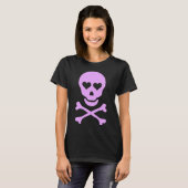 Skull with Hearts Dames shirt (Voorkant volledig)