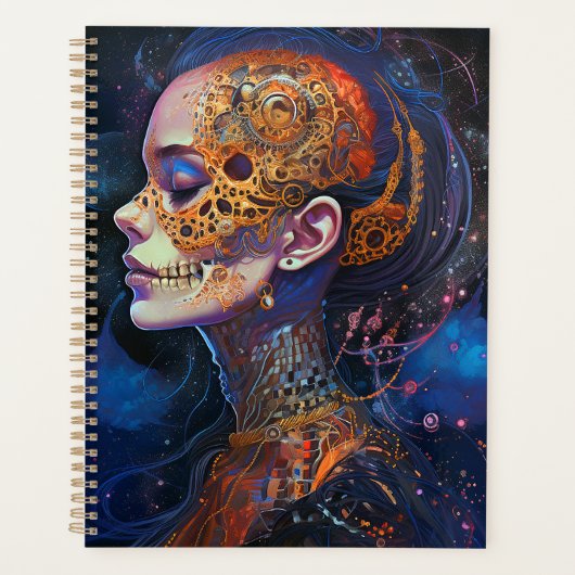  Skull Woman Surreal Art Planner (Voorkant)