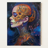  Skull Woman Surreal Art Planner (Achterkant)