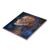  Skull Woman Surreal Art Tegeltje (Zijkant)