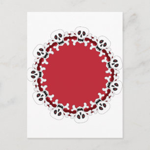 Skull Wreath Briefkaart