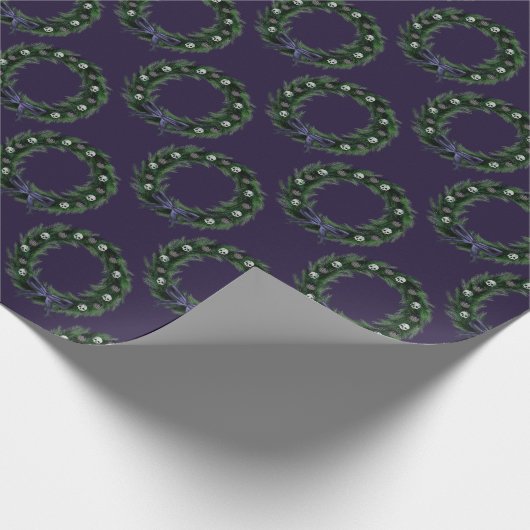 Skull Wreath Cadeaupapier (Hoek)