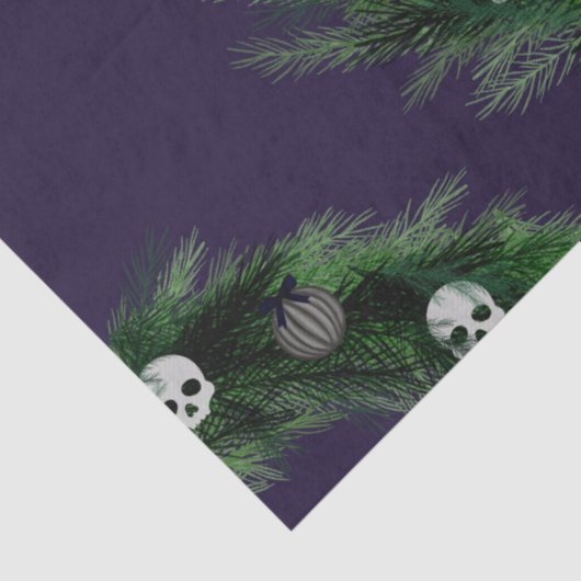 Skull Wreath Tissuepapier (Detail)