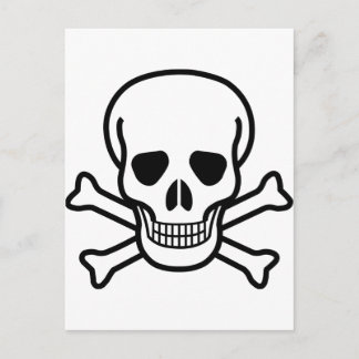 Skull x Crossbones Briefkaart