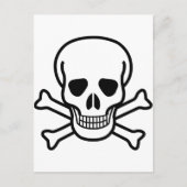 Skull x Crossbones Briefkaart (Voorkant)