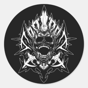 SKULL-X RONDE STICKER