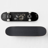 Skull "your turn" Skateboard met gepersonaliseerde (Horizontaal)