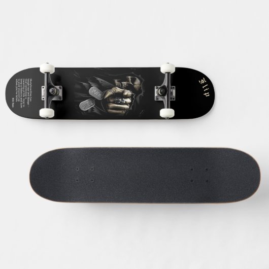 Skull "your turn" Skateboard met gepersonaliseerde (Horizontaal)