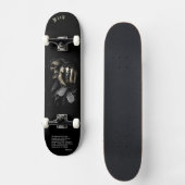 Skull "your turn" Skateboard met gepersonaliseerde (Voorkant)