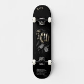 Skull "your turn" Skateboard met gepersonaliseerde (Voorkant)