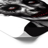 Skull Zombie Witch Spooky Eyes Woman Poster (Hoek)