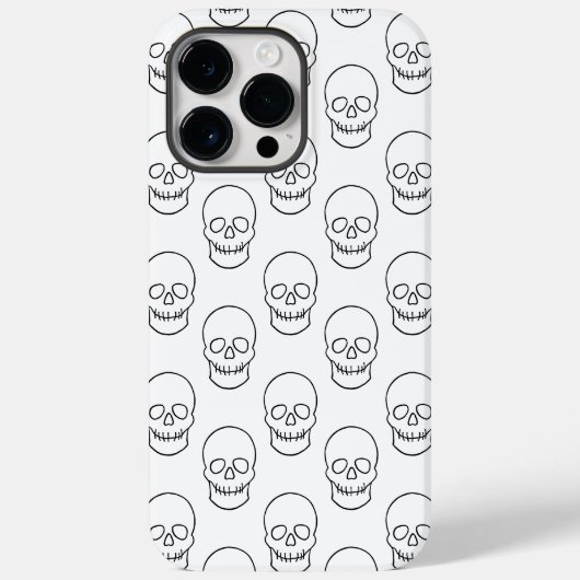 Skull - Zwart en wit Case-Mate iPhone Case (Achterkant)