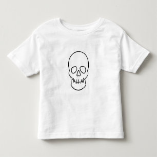Skull - Zwart en wit Kinder Shirts