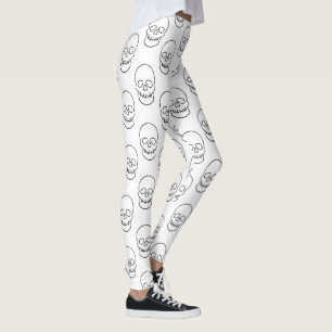 Skull - Zwart en wit Leggings