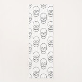 Skull - Zwart en wit Yogamat (Voorkant)