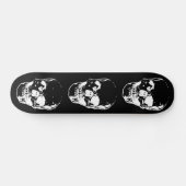 Skull - Zwart-wit Persoonlijk Skateboard (Horizontaal)